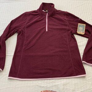 ❄️ NWT PACIFIC TRAIL WOMENS BRUSHED GREED FLEECE PULLOVER 1/4 ZIP SIZE L ❄️